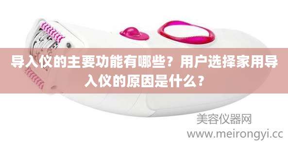 导入仪的主要功能有哪些？用户选择家用导入仪的原因是什么？