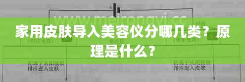 家用皮肤导入美容仪分哪几类？原理是什么？