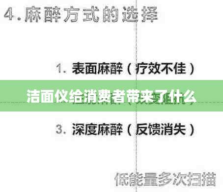 洁面仪给消费者带来了什么