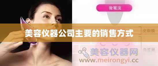 美容仪器公司主要的销售方式