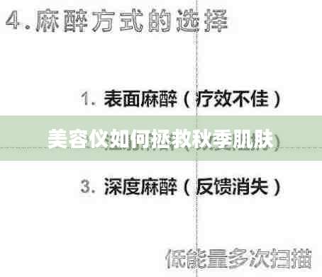 美容仪如何拯救秋季肌肤
