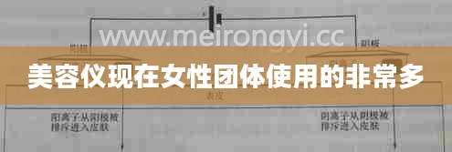 美容仪现在女性团体使用的非常多