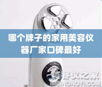 哪个牌子的家用美容仪器厂家口碑最好
