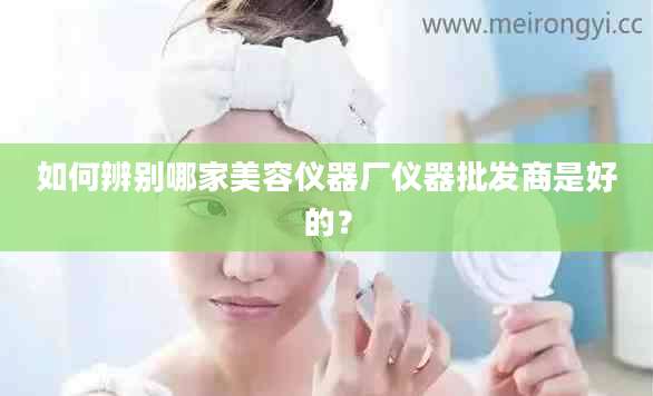 如何辨别哪家美容仪器厂仪器批发商是好的？