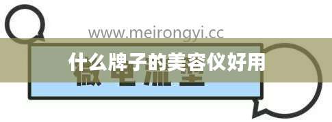 什么牌子的美容仪好用