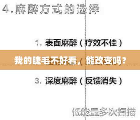 我的睫毛不好看，能改变吗？