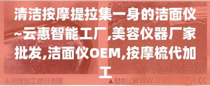 清洁按摩提拉集一身的洁面仪~云惠智能工厂,美容仪器厂家批发,洁面仪OEM,按摩梳代加工